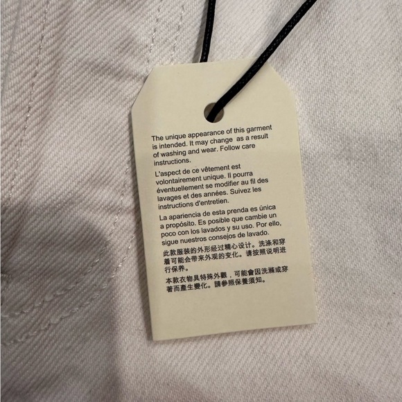 New Levi's Premium Shorts 29 Women's 501 Original Fit High Rise White Boho 2.5" - Picture 6 of 15